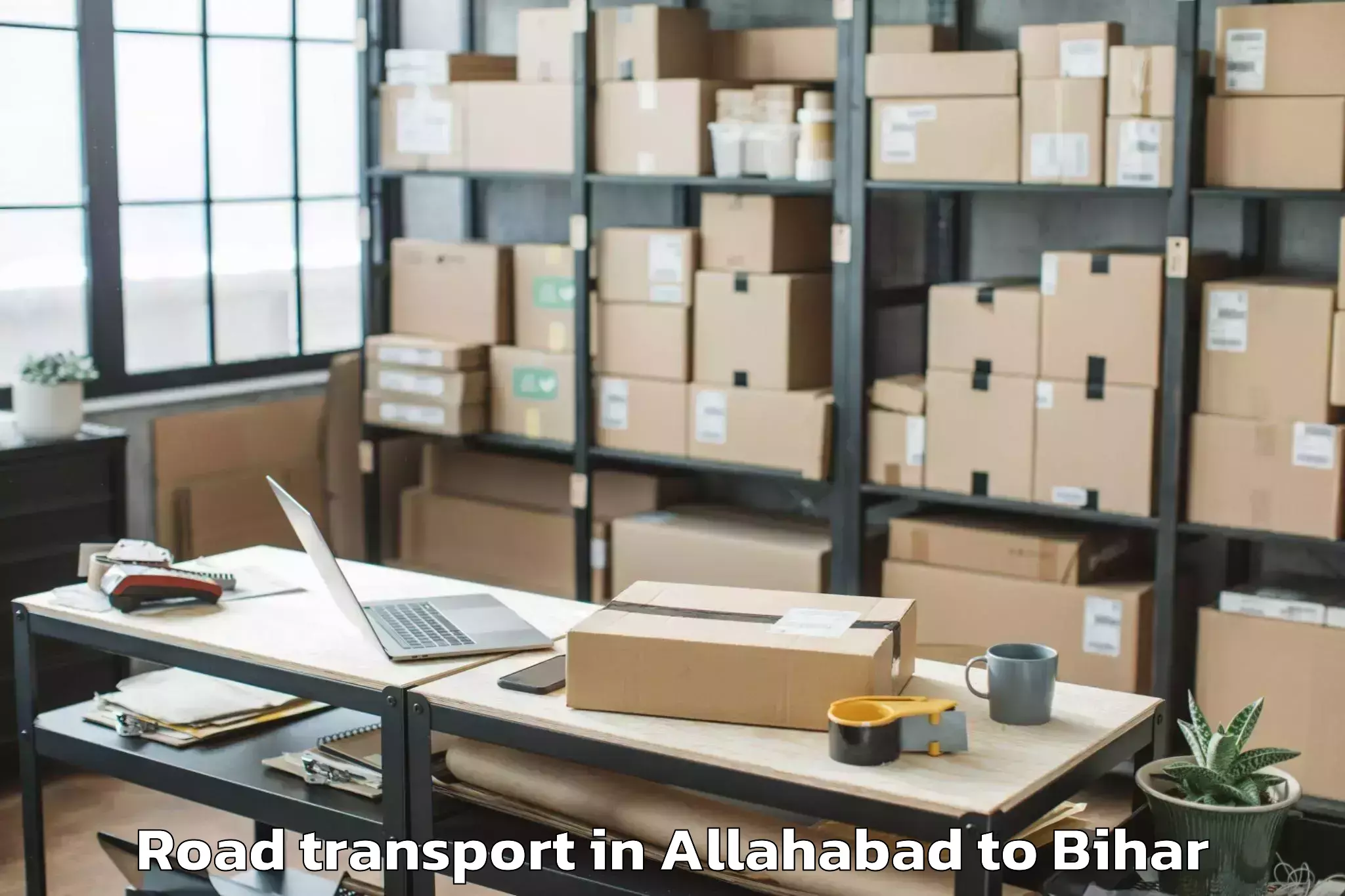 Book Allahabad to Laukaha Road Transport